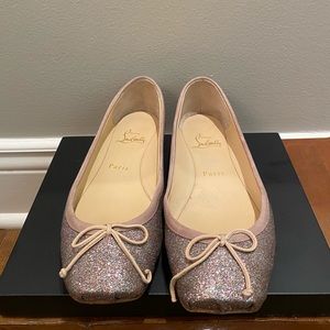 Christian Louboutin sparkly flats